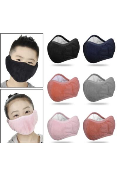 renkli çiçekler Plush New Ear Protectors Mouth Mask Unisex Ear Protector (_1)