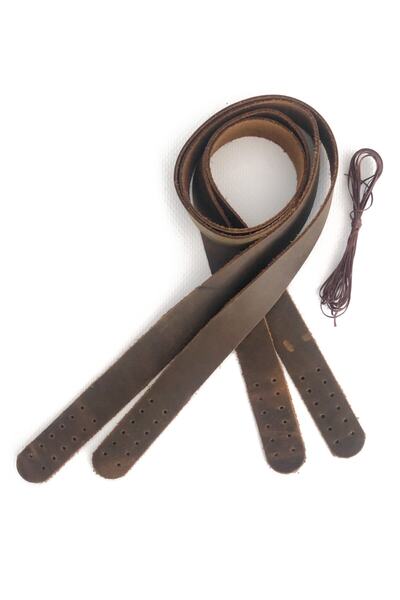 alfa tasarım atölyesi Hakiki Deri Dikilebilir Çanta Sapı (ÇİFT/75 CM) - Crazy...