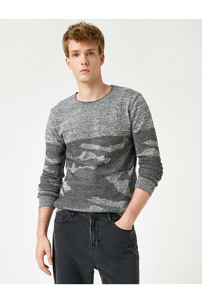 Koton Wrapped Sweater Patterned