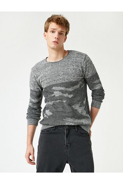 Koton Wrapped Sweater Patterned