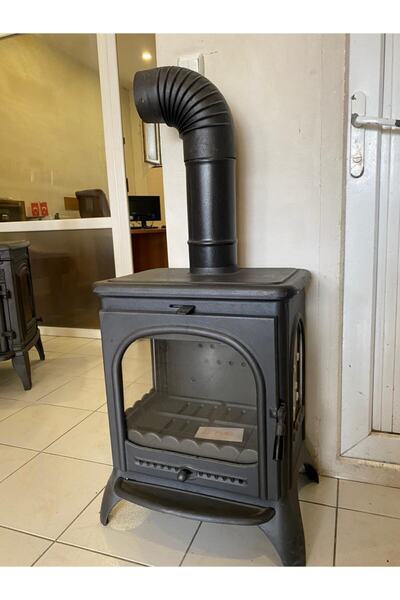 flamestove Modena Premium 3 Camlı Mini Döküm Şömine Soba