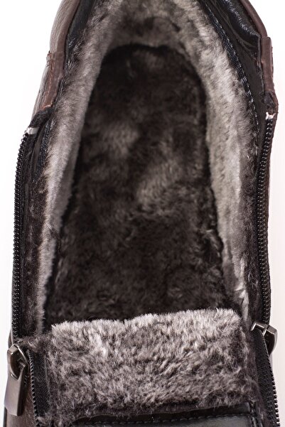 maximoda Hakiki Deri Su Ve Soğuk Geçirmez Içi Kürklü Erkek Deri Bot