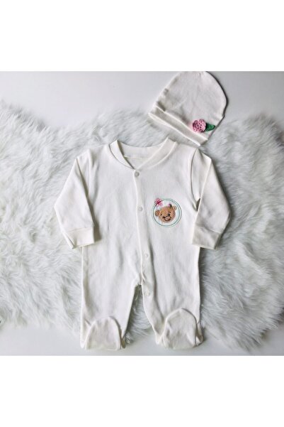 Merve ÖZTÜRK Kız Bebek Pamuklu Tulum Ve Şapka