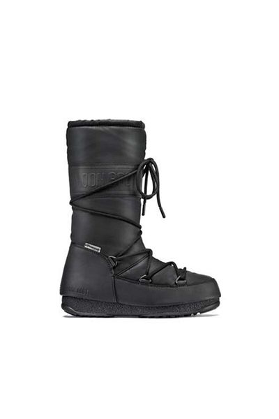 MOON BOOT 24010200-001 Hoher Gummi Wp Schwarz