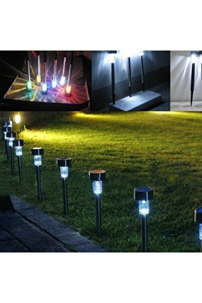 LED LAMP Solar Bahçe Işığı Güneş Enerjili 5'li Solar Bahçe Lamba 5 Adet Saplamalı Güneş Enerjili Bahçe Lamb