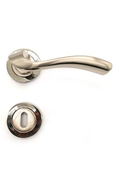 ARON Opendoor Diamond Round Rosette Nickel Satin (ODA) Door Handle