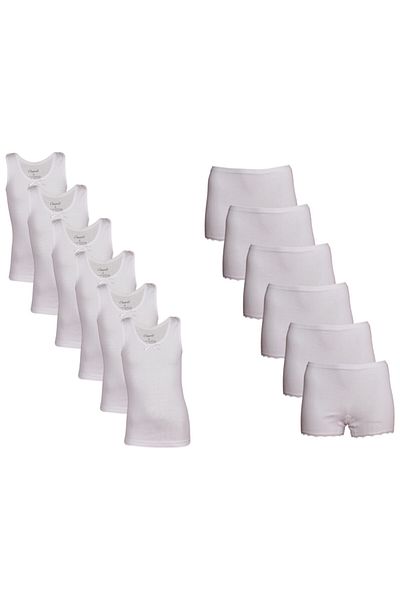 Onurel 6-Piece Girl's Thick Strap-Legged Underwear Set