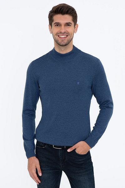 Pierre Cardin Pulover pentru bărbați Indigo Melange G021SZ0TK.000.1256260
