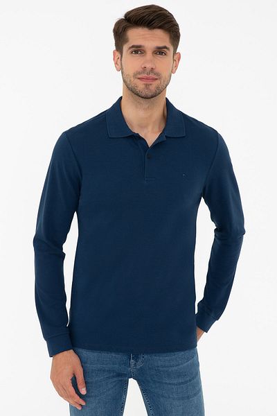 Pierre Cardin Ανδρικό φούτερ ανοιχτό Navy Blue G021GL082.000.1309389