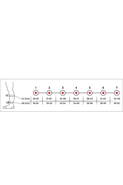 Variteks 912 Below the Knee Compression Socks (OPEN TOE) Skin S(1)