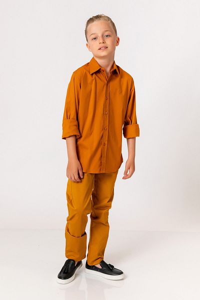 incity Boys' Mustard Shirt