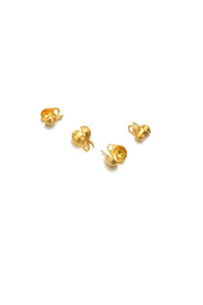 Hedef Bijuteri 100 Adet Gold Renk 3.2 Istiridye Midye Model Düğüm Bit Kapama ...