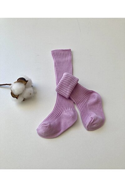 KEY KIDS Лилиеви ребристи чорапи до коляното