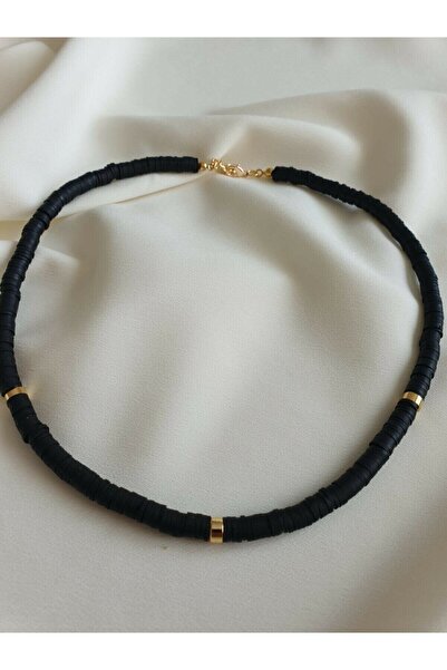 Karlay قلادة فيمو سوداء للنساء