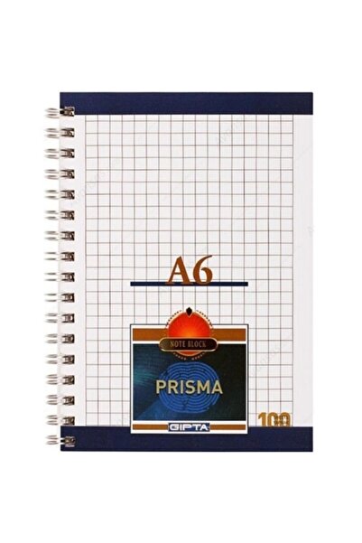 Gıpta A6 Prısma Spiralli Bloknot 100yp Kareli