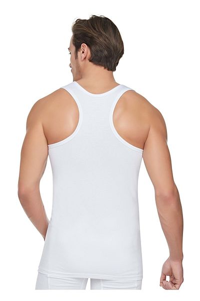 Tutku 3 Πακέτο 0118 Ανδρικά εσώρουχα Rambo Sportsman Rib - - Λευκό - M