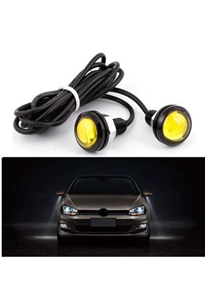 Carmind Kartal Gözü Oto Ayna Altı Led Beyaz 23mm (2 Adet)