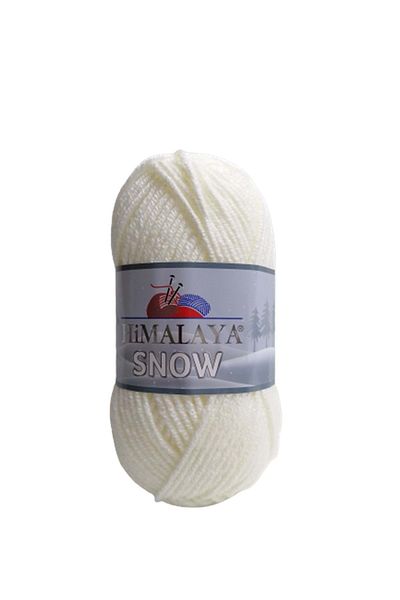 Himalaya Snow Örgü İpi Cloud Daisy Hırka İpi - Κρέμα - 75502