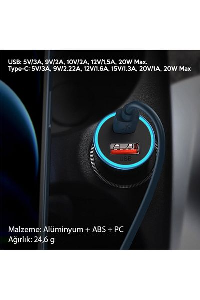 Baseus Golden Contactor Pro 40w USB Type-c Cap de încărcare auto cu două viteze Type-c To Lightning Iphone