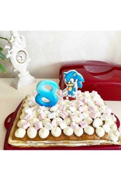 Tupperware خدمة معجنات الكيك باللون العنابي ومروحة