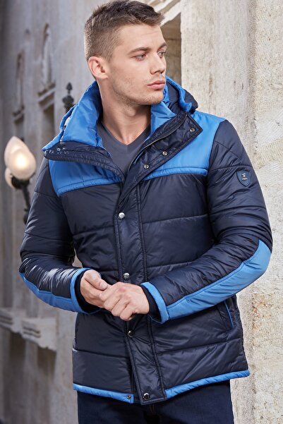 Mondo Lacivert Kapüşonlu Şişme Mont