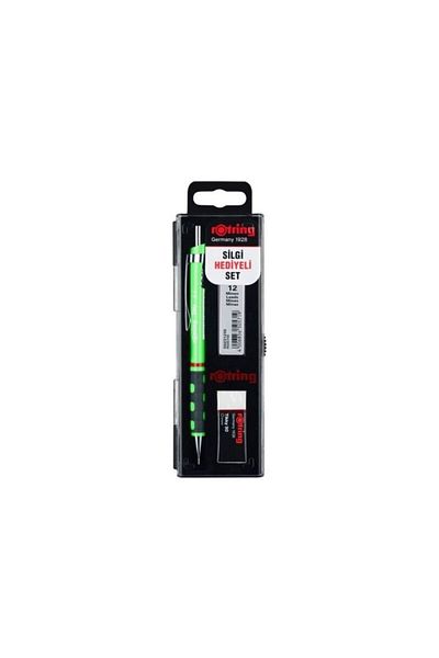 Rotring Tıkky Min Eraser 0.7 Neon Green 3-Piece School Set