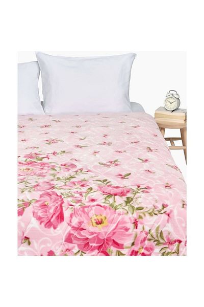 SARAR BATTANİYE Sarar Double Blanket Vals Pink