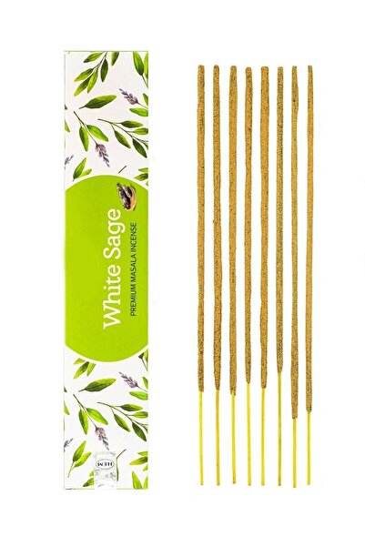 White Sage (beyaz Adaçayı) Premium Masala Organik Çubuk Tütsü 15 gr