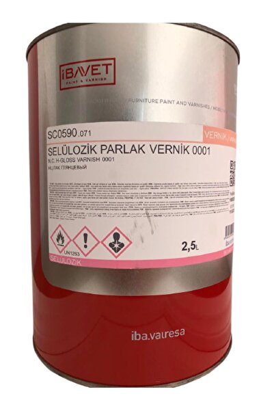İBAVET Selülozik Parlak Vernik 0.75 Litre