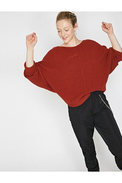 Koton Πλεκτό πουλόβερ με λαιμόκοψη