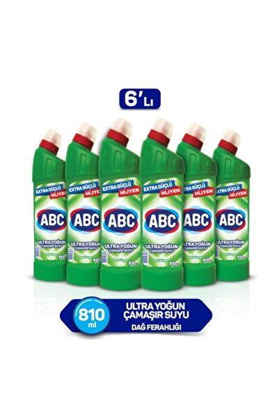 ABC Dağ Rüzgarı Ultra Yoğun Çamaşır Suyu 6 X 810 G