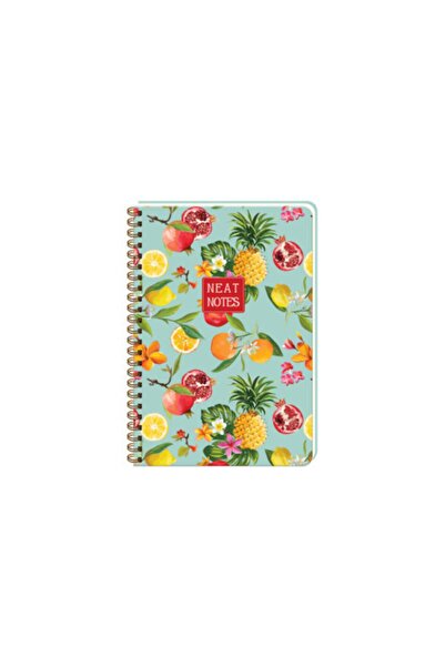 KESKİN COLOR Neat Notes Fruit Garden 17x24cm 100 Yaprak Kareli Spiralli Sert ...