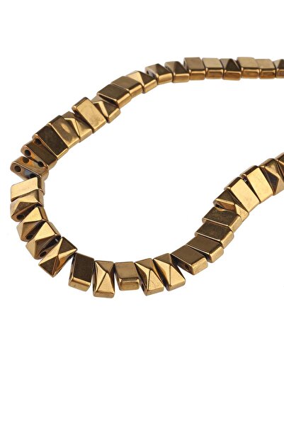 Dünya Doğal Taş 3x6 mm cu două găuri hematit Stone Array - Dz3673