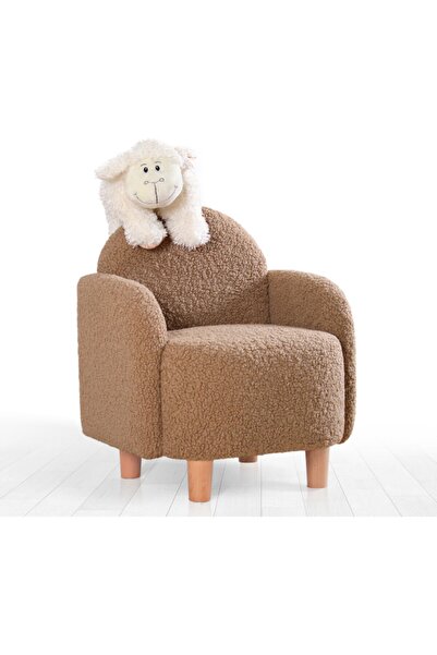 Lorencehome Moylo Teddy Çocuk Koltuğu Kahve
