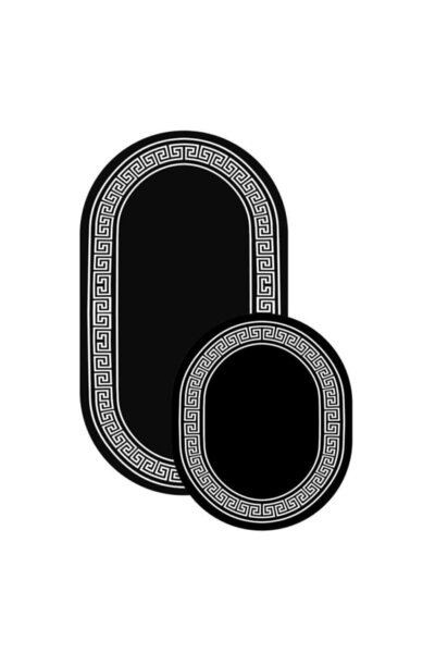 Resmiro 2li Oval Banyo Paspas Seti Klozet Takımı