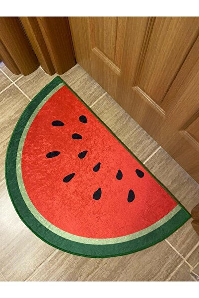 Resmiro Dijital Baskılı Kaymaz Taban Meyve Desen Paspas 50cmx80cm