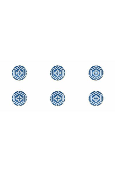 Porland Morocco Blue - 12 cm 6-Piece Ergonomic Tea Plate