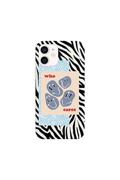 shoptocase Iphone 12 Lansman Who Cares Desenli Telefon Kılıfı