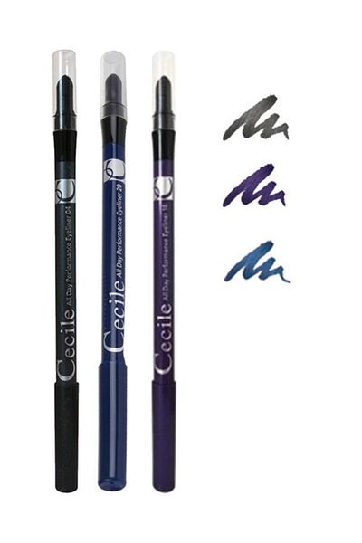 Cecile All Day Blue-purple-smoked Eye Pencil Set