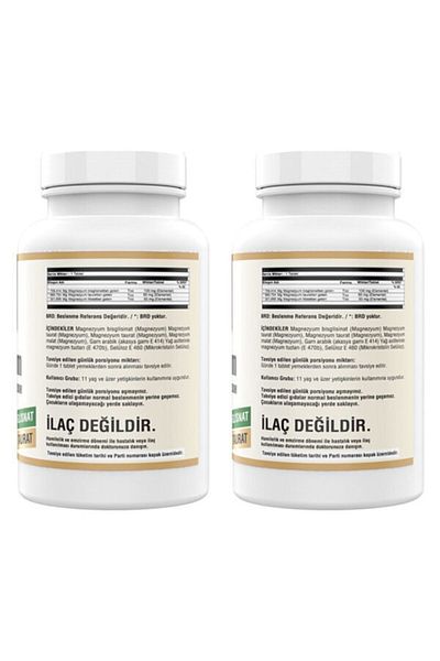 NCS Magnesium 200 Mg - Malat Taurat Glycinate 90 Tablets, 2 Boxes