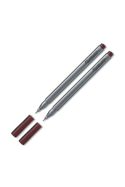 Faber Castell قلم جريب فاينبين ذو طرف لباد 0.4 ملم بني