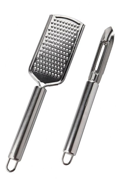 FBZhome Steel Hand Grater and Peeler Set