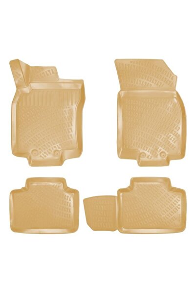 Rizline Tegin Nissan X-trail (xtrail) 2013 3d Bej Havuzlu Paspas