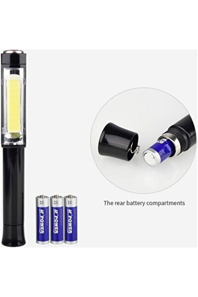 Genel Markalar 5w Güçlü Çok Amaçlı Mıknatıslı 3 Fonksiyonlu Led El Feneri Ref...