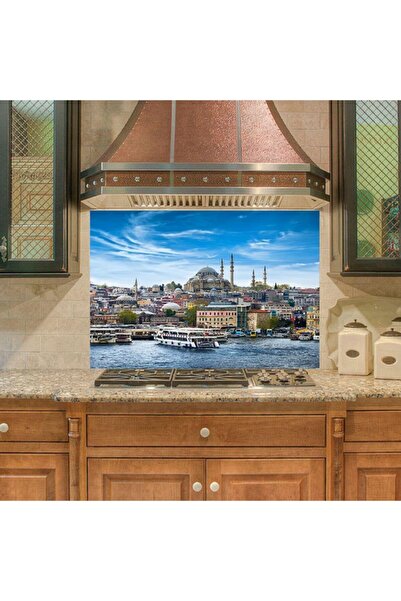 StickerArt Mutfak Duvar Tezgah Arası Ocak Arkası Sticker Kaplama Istanbul