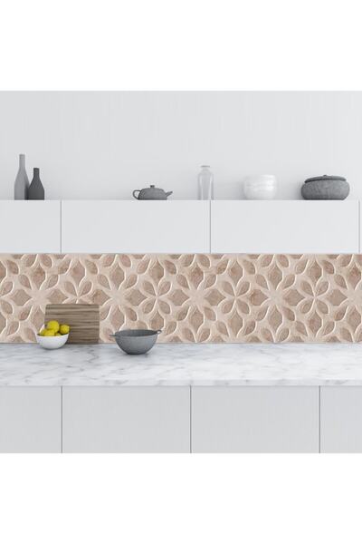 StickerArt Mutfak Tezgah Arası Folyo Fayans Kaplama Folyosu Seramik Design 60...