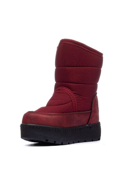 AYAKKABIMOOD Le Petit Burgundy Girl's Snow Boots with Fur Inside