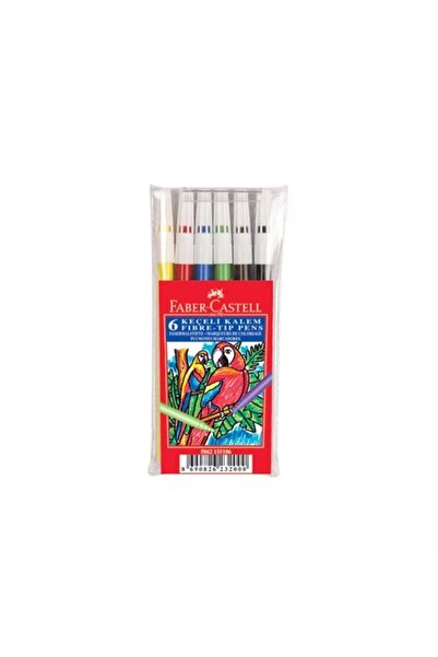 Faber Castell قلم لباد 6 ألوان