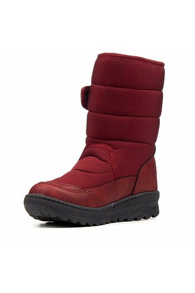 AYAKKABIMOOD Le Petit Burgundy Girl's Snow Boots with Fur Inside
