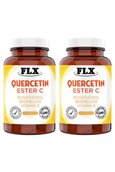 Kuersetin Quercetin Ester C Resveratrol Bromelain 2 Kutu 120 Tablet